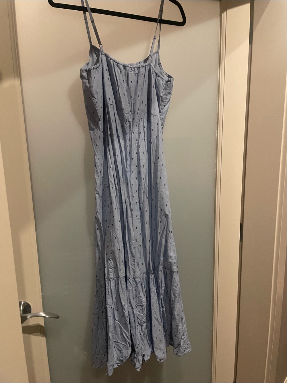 Joe FreshLight Blue Spaghetti-Strap Maxi Dress